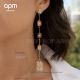 AAA APM Monaco Jewelry On Sale - Asymmetry Yellow Gold Drop Earrings (4)_th.jpg